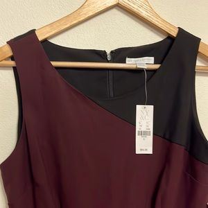 New York and Company, two-tone, black and burgundy dress NWT.